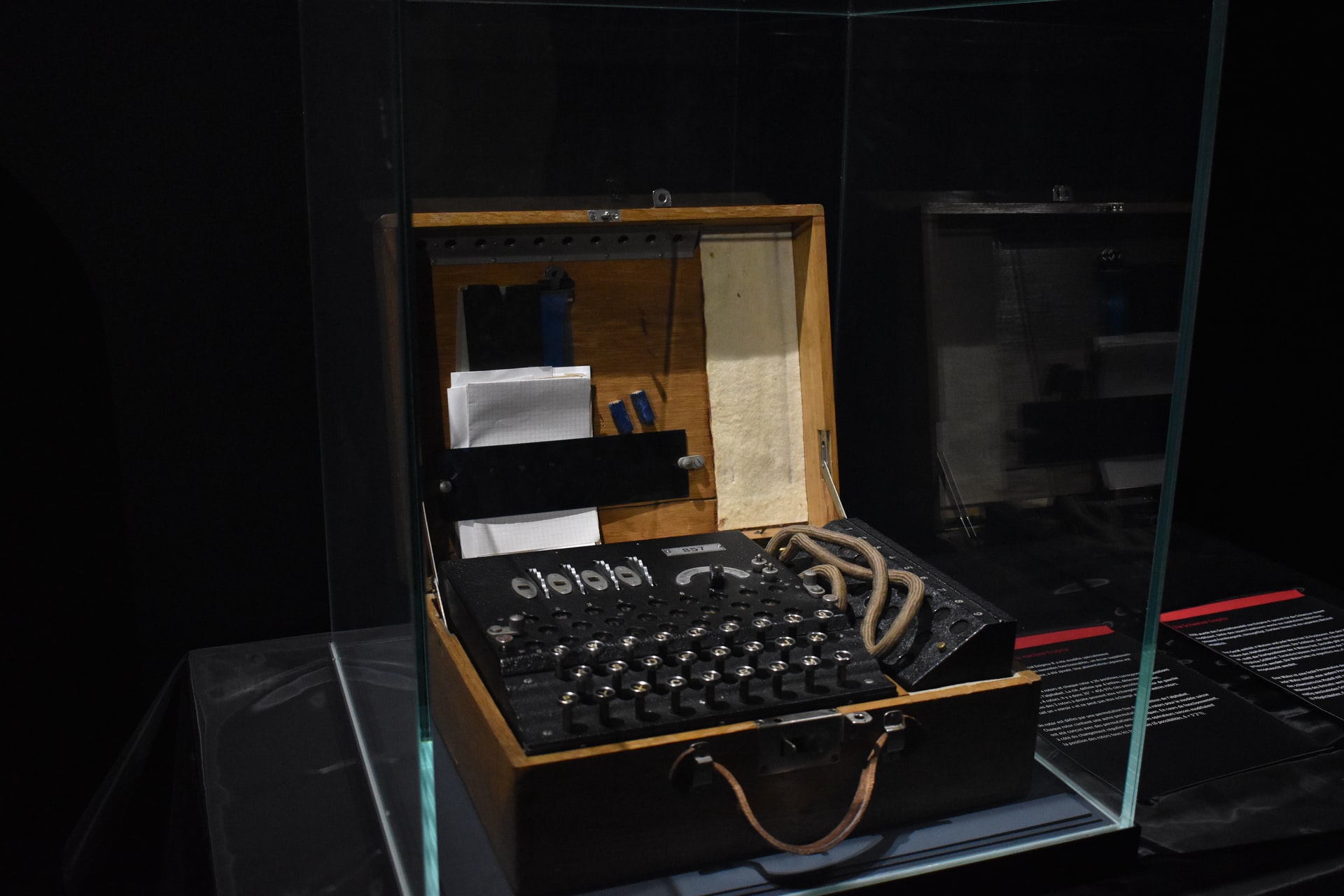 An image of the Enigma Machine